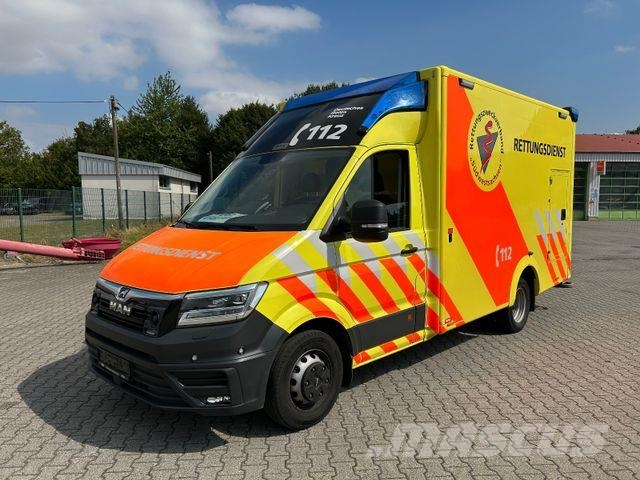 MAN TGE 5.180 / WAS Trage / Liege سيارات إسعاف