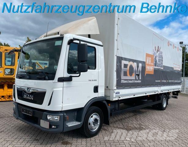 MAN TGL 12.220 BL/ 7m Pritsche/ LBW 1.5t/ AC/ org.KM Camión con caja abierta