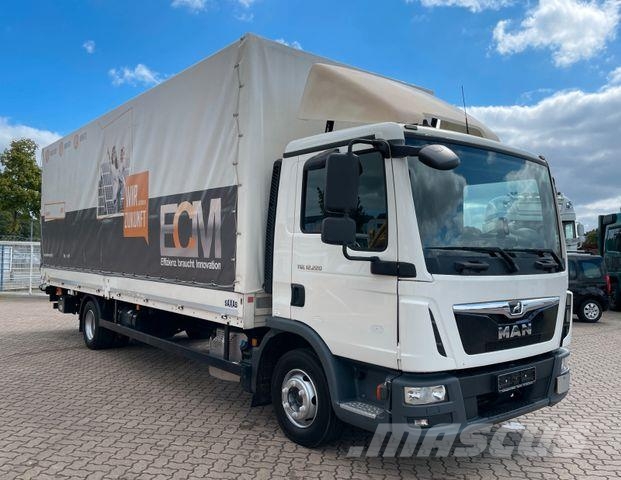 MAN TGL 12.220 BL/ 7m Pritsche/ LBW 1.5t/ AC/ org.KM Camión con caja abierta