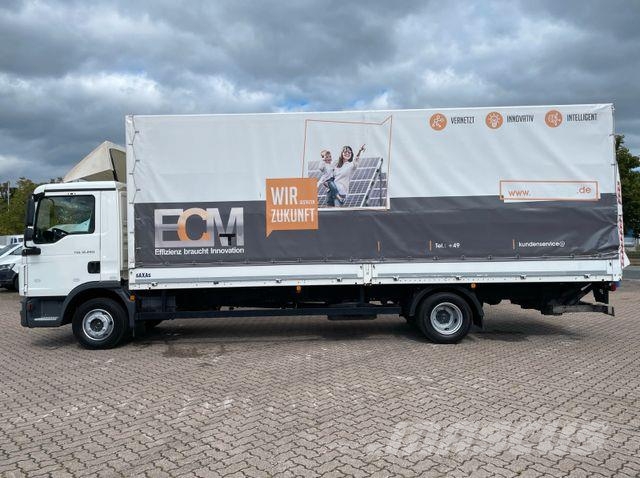 MAN TGL 12.220 BL/ 7m Pritsche/ LBW 1.5t/ AC/ org.KM Camión con caja abierta