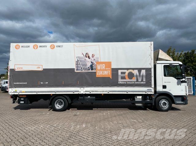 MAN TGL 12.220 BL/ 7m Pritsche/ LBW 1.5t/ AC/ org.KM Camión con caja abierta