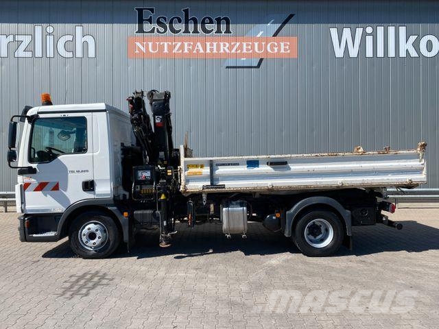 MAN TGL 12.220 I TOP*HIAB 077*FUNK*MEILLER 3-S*Klima Camiones bañeras basculantes o volquetes