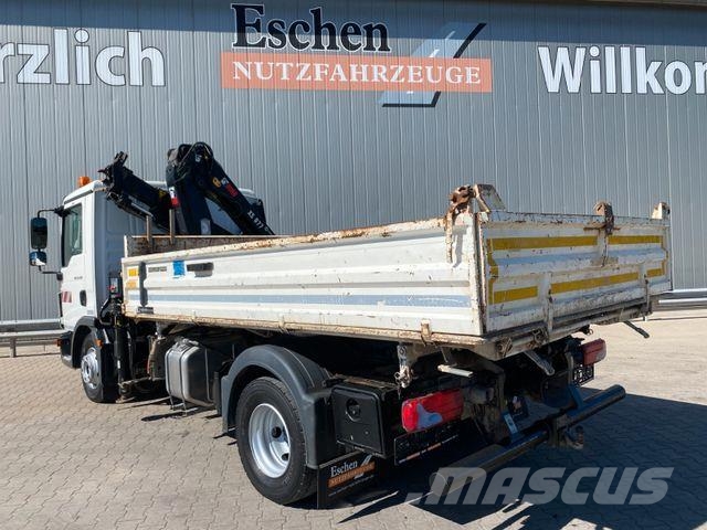 MAN TGL 12.220 I TOP*HIAB 077*FUNK*MEILLER 3-S*Klima Camiones bañeras basculantes o volquetes