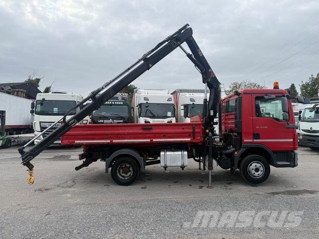 MAN TGL 12.220BB Meiller+Kran-HiabXS077CL/Euro5 Kipper