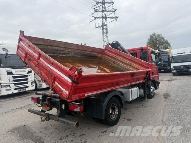 MAN TGL 12.220BB Meiller+Kran-HiabXS077CL/Euro5 Kipper