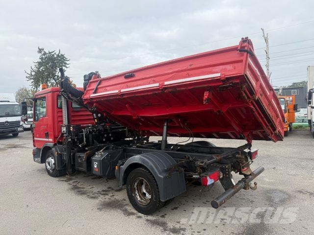 MAN TGL 12.220BB Meiller+Kran-HiabXS077CL/Euro5 Kipper