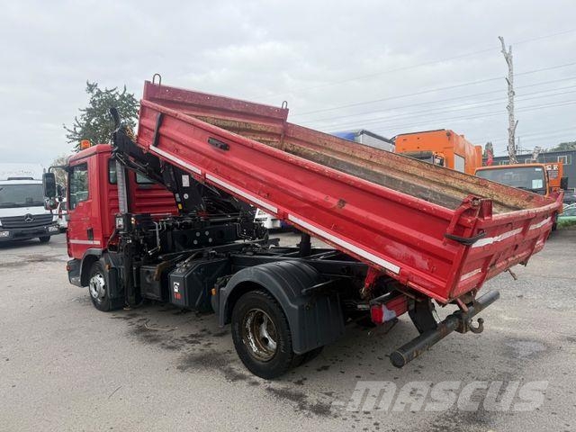 MAN TGL 12.220BB Meiller+Kran-HiabXS077CL/Euro5 Kipper