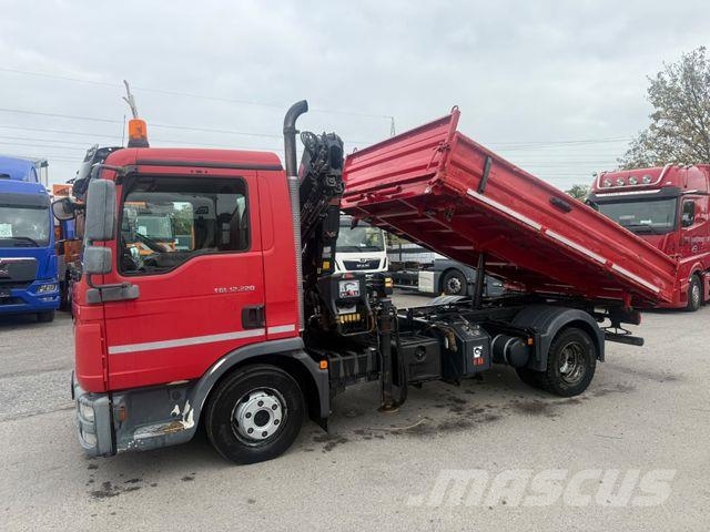 MAN TGL 12.220BB Meiller+Kran-HiabXS077CL/Euro5 Kipper