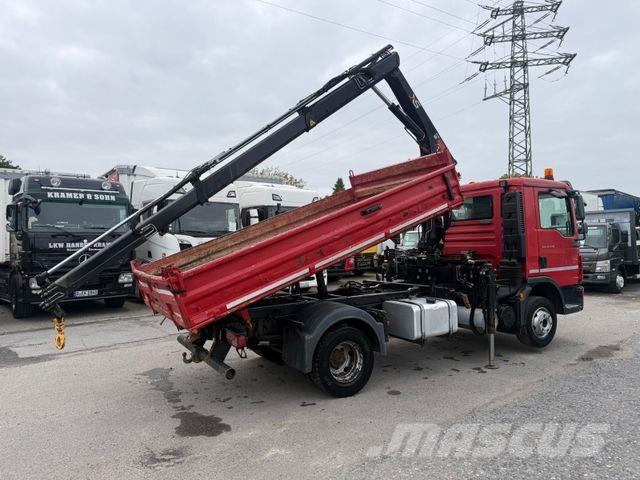 MAN TGL 12.220BB Meiller+Kran-HiabXS077CL/Euro5 Kipper