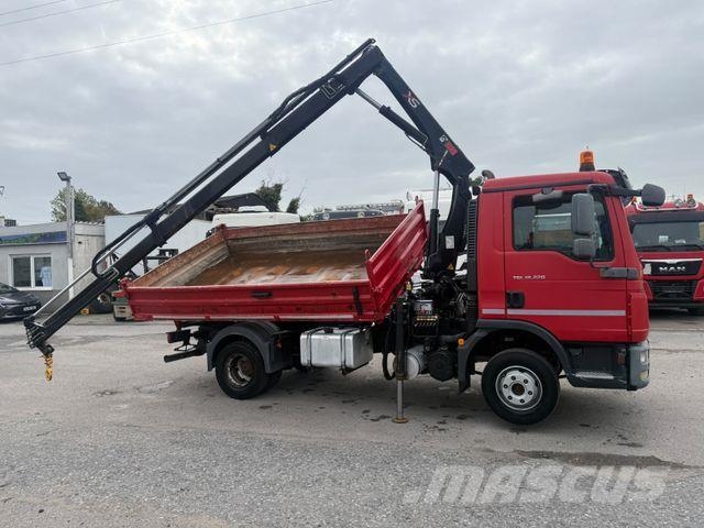 MAN TGL 12.220BB Meiller+Kran-HiabXS077CL/Euro5 Kipper