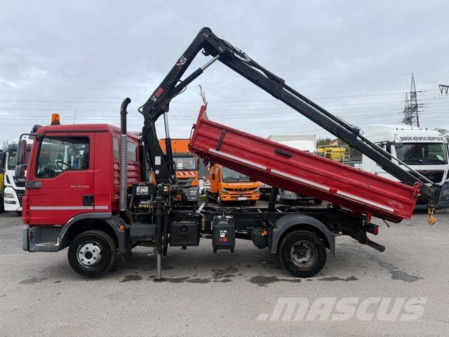 MAN TGL 12.220BB Meiller+Kran-HiabXS077CL/Euro5 Kipper