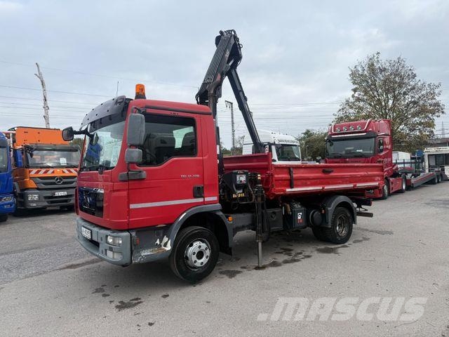MAN TGL 12.220BB Meiller+Kran-HiabXS077CL/Euro5 Kipper