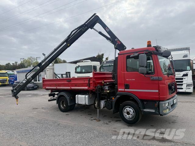 MAN TGL 12.220BB Meiller+Kran-HiabXS077CL/Euro5 Kipper