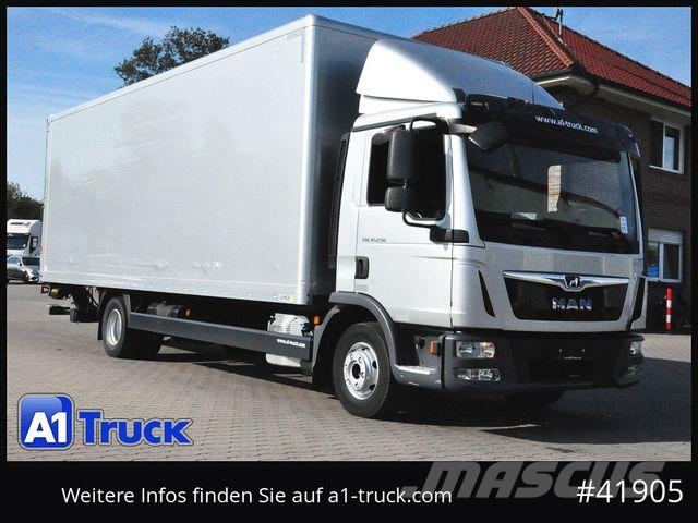 MAN TGL 12.250, Koffer, LBW, Luft, 3 Sitz, 1 Vorbesi Sanduk kamioni