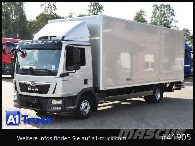 MAN TGL 12.250, Koffer, LBW, Luft, 3 Sitz, 1 Vorbesi Sanduk kamioni
