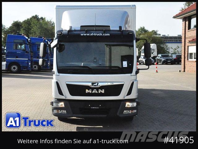 MAN TGL 12.250, Koffer, LBW, Luft, 3 Sitz, 1 Vorbesi Sanduk kamioni
