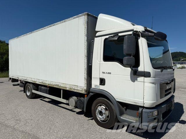 MAN TGL 7.180 Euro 5 Schaltung abs Blatt Blatt Camiones caja cerrada