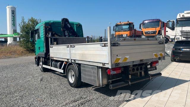 MAN TGL 8.180 4x2 Kran Hiab Tempomat Φορτηγά Kαρότσα με ανοιγόμενα πλαϊνά