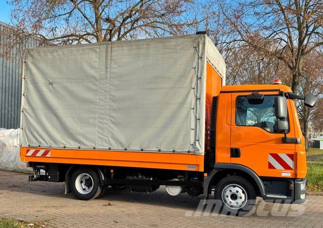 MAN TGL 8.220 - 151 TKm - EURO5 - 1. Hand Curtainsider trucks
