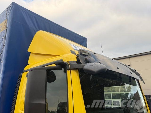 MAN TGL 8.220 BL, Pritsche u. Plane, 2x Tank., Ahk Schuifzeilopbouw
