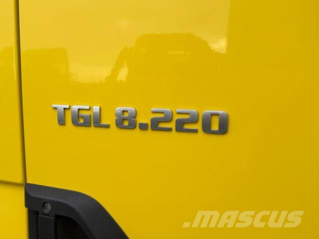 MAN TGL 8.220 BL, Pritsche u. Plane, 2x Tank., Ahk Schuifzeilopbouw