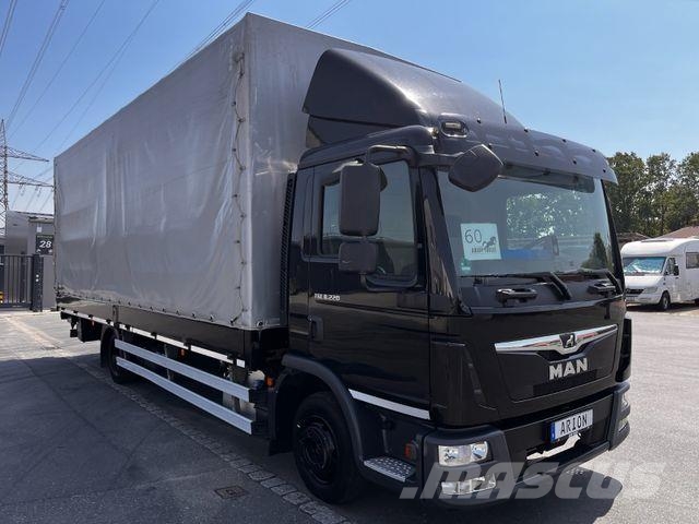 MAN TGL 8.220/EU6/NAVI/CAM/AC/LGS/LBW 1500kg/ شاحنات بغطاء جانبي
