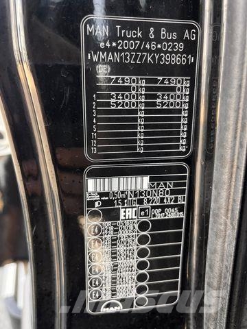 MAN TGL 8.220/EU6/NAVI/CAM/AC/LGS/LBW 1500kg/ شاحنات بغطاء جانبي
