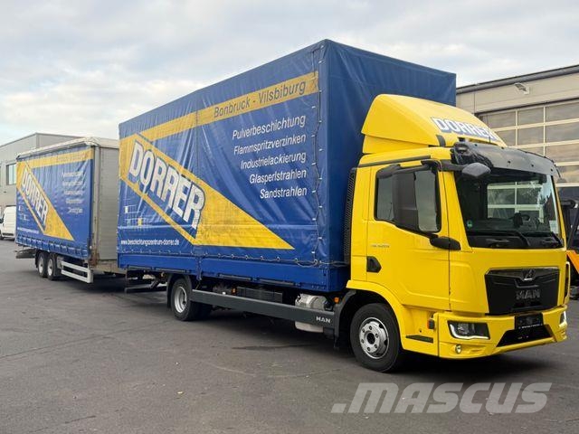 MAN TGL 8.220 + Humbaur HT, Pritsche/Plane, DE Truck Anders