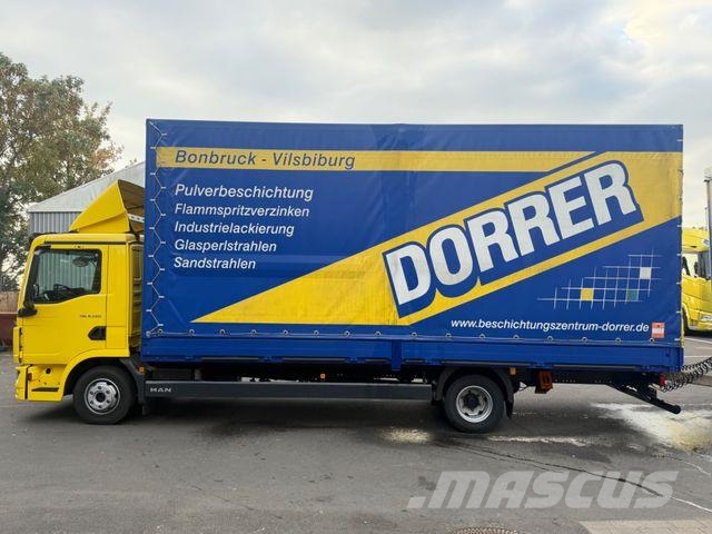 MAN TGL 8.220 + Humbaur HT, Pritsche/Plane, DE Truck Anders