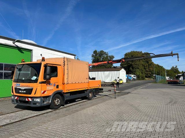 MAN TGL 8.220 / Palfinger PK 7001 + Funk / EURO 6 Bestelwagens met open laadbak
