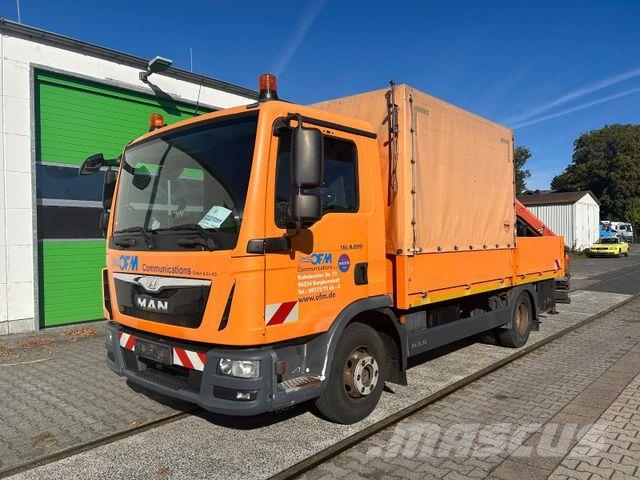 MAN TGL 8.220 / Palfinger PK 7001 + Funk / EURO 6 Bestelwagens met open laadbak