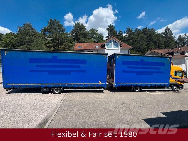 MAN TGL10/8.220 Jumbo,Hochdach 2 Betten+H&W Anhäng Camión con caja abierta