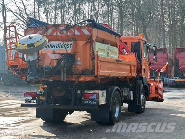 MAN TGM 13.250 4x4 BL MEILLER /MKG LK/Streuer/ Pflug Camion ribaltabili