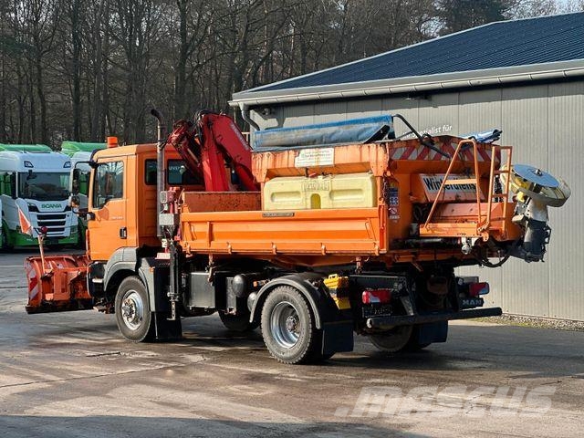 MAN TGM 13.250 4x4 BL MEILLER /MKG LK/Streuer/ Pflug Camion ribaltabili