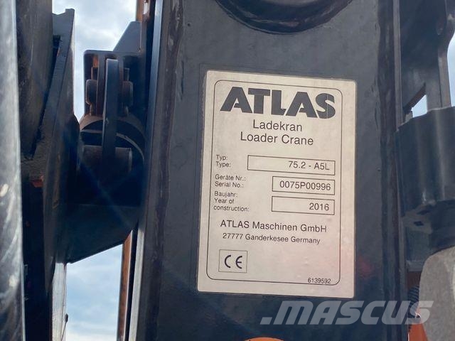 MAN TGM 15.290 DOKA|Atlas AK 75,2*Funk*4x Sitze*Navi Camiones de cama baja