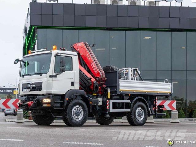 MAN TGM 18.250 4x4 FASSI 275 2.25 Crane Kran Baske Żurawie samochodowe