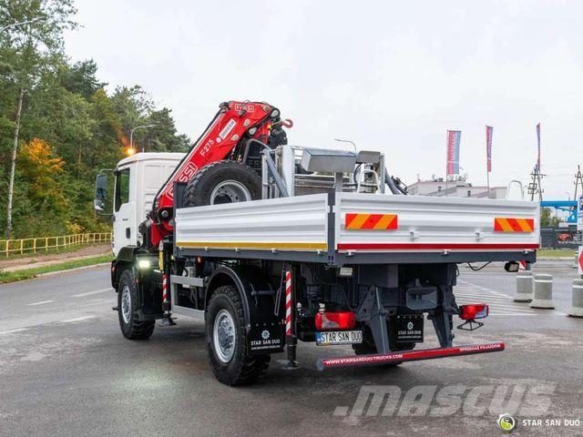 MAN TGM 18.250 4x4 FASSI 275 2.25 Crane Kran Baske Żurawie samochodowe