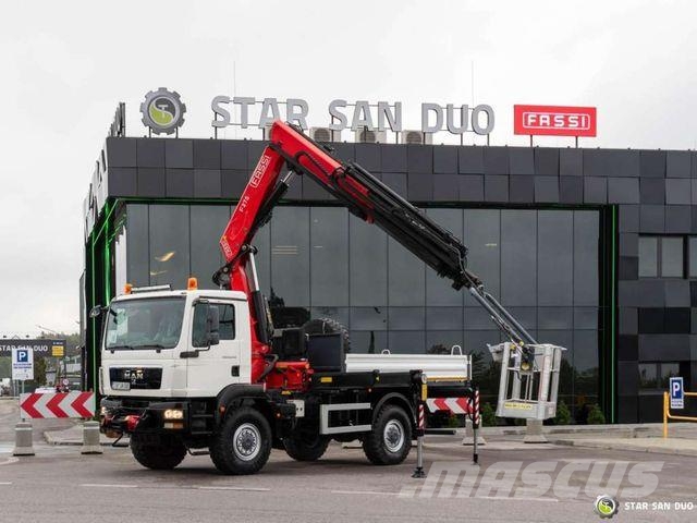 MAN TGM 18.250 4x4 FASSI 275 2.25 Crane Kran Baske Żurawie samochodowe