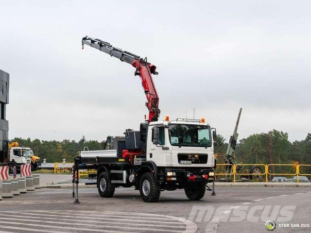 MAN TGM 18.250 4x4 FASSI 275 2.25 Crane Kran Baske Żurawie samochodowe