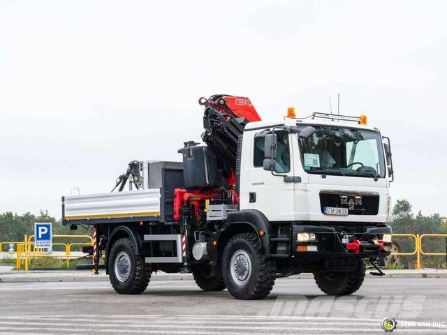 MAN TGM 18.250 4x4 FASSI 275 2.25 Crane Kran Baske Żurawie samochodowe