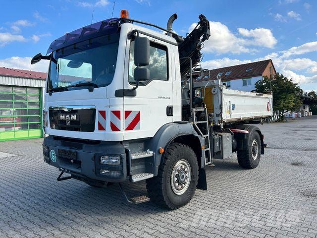 MAN TGM 18.250 BB / 4x4 / Hiab 099 Funk Greifer Tipper trucks