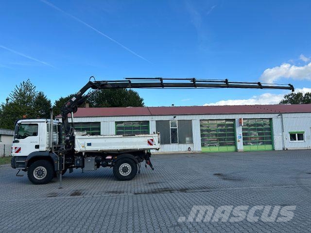 MAN TGM 18.250 BB / 4x4 / Hiab 099 Funk Greifer Tipper trucks