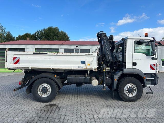MAN TGM 18.250 BB / 4x4 / Hiab 099 Funk Greifer Tipper trucks