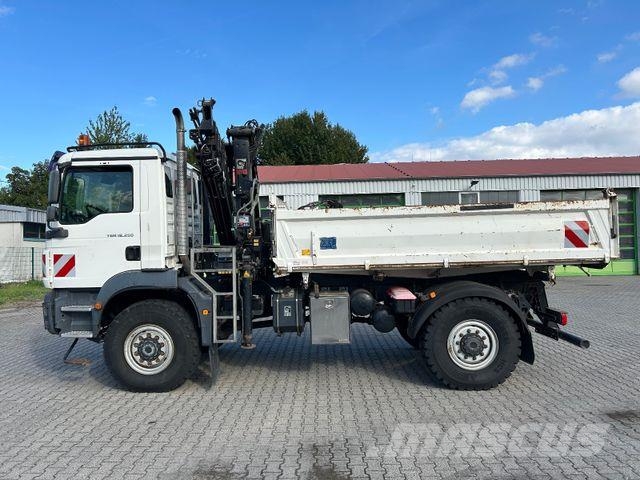 MAN TGM 18.250 BB / 4x4 / Hiab 099 Funk Greifer Tipper trucks