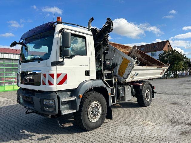 MAN TGM 18.250 BB / 4x4 / Hiab 099 Funk Greifer Tipper trucks