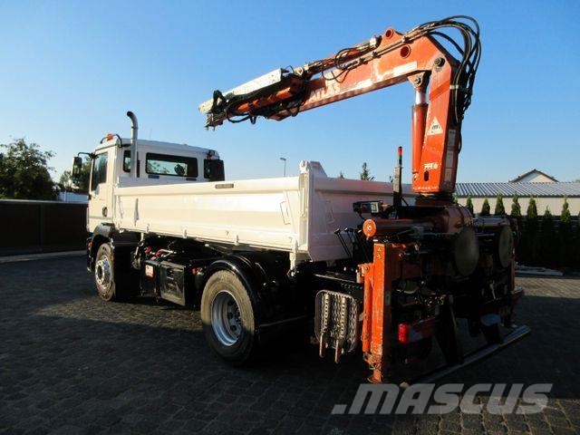 MAN TGM 18.250, tipper / Atlas crane: AK 95.2 Camiones bañeras basculantes o volquetes