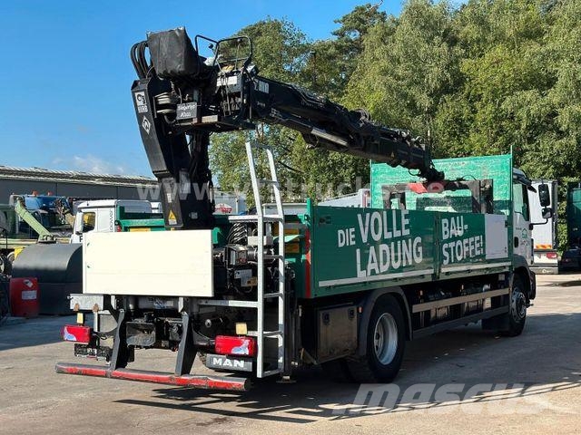 MAN TGM 18.290 4x2 Euro6 Pritsche + HIAB Ladekran 플랫베드/드롭사이드 트럭