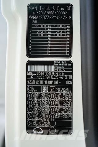 MAN TGM / 18.320 / ACC / E 6 / FIRANKA + WINDA / ŁAD Ciężarówki firanki