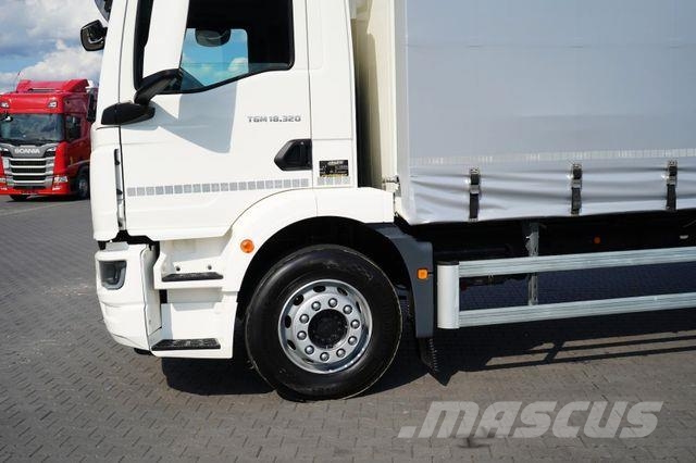 MAN TGM / 18.320 / ACC / E 6 / FIRANKA + WINDA / ŁAD Ciężarówki firanki