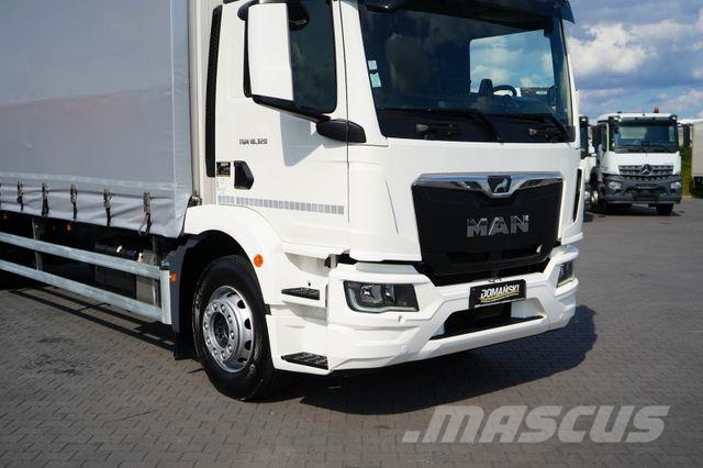MAN TGM / 18.320 / ACC / E 6 / FIRANKA + WINDA / ŁAD Ciężarówki firanki